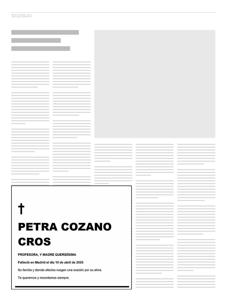 Esquema del tamaño 5 horizontal (4x3 módulos) en una página de El País